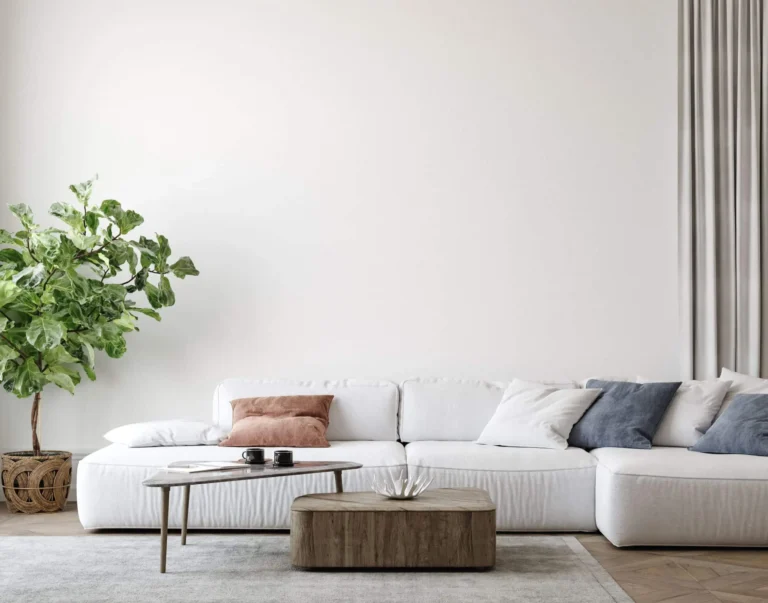 White modern cozy couch | Expat relocation the Hague | Real estate The Hague